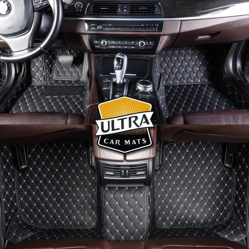 Black & White Car Mats