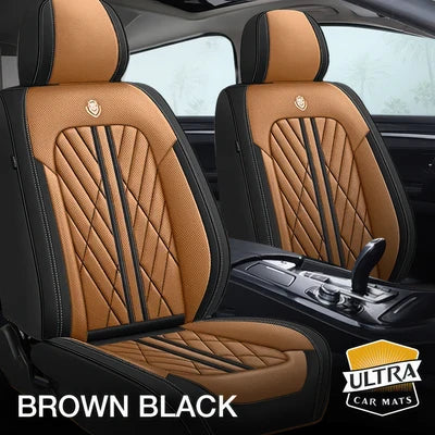 Brown & Black Car Seat Covers