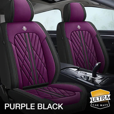 Purple & Black Car Seat Covers