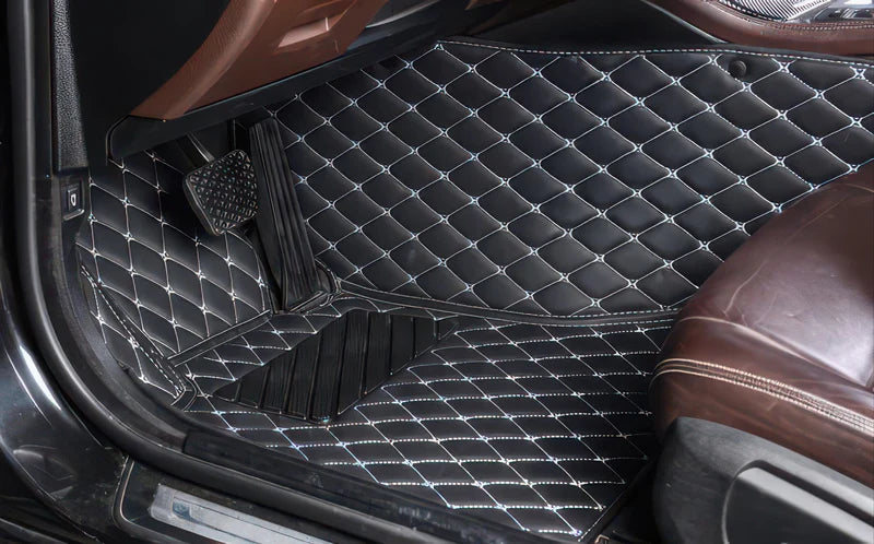 Black & Beige Car Mats