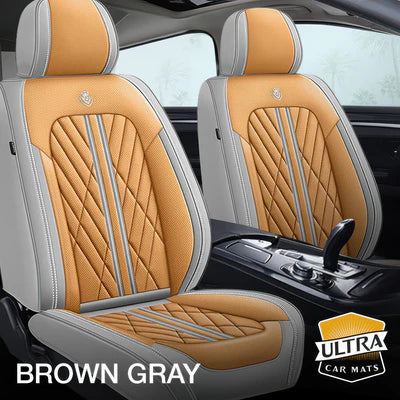 Brown & Gray Car Seat Covers