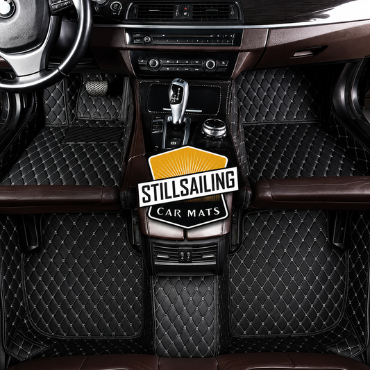 Black & White Car Mats