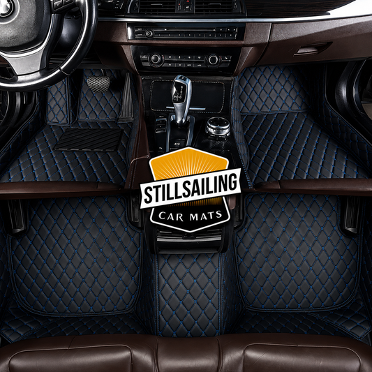 Black & Blue Car Mats