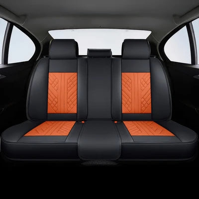 Orange & Black Car Seat Covers