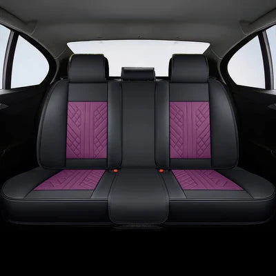Purple & Black Car Seat Covers
