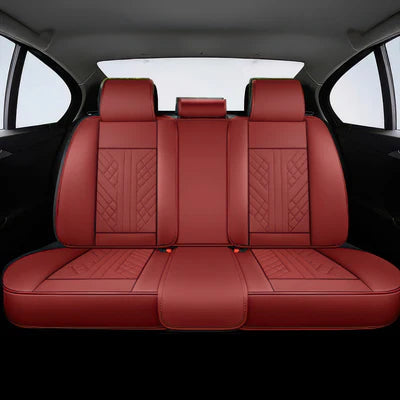 Wine Red Car Seat Covers